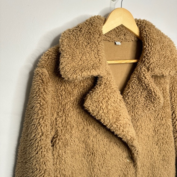 Uniqlo Pile Lined Fleece Tailored Coat Small - Picture 12 of 13